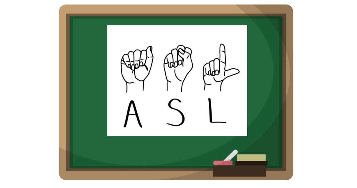 Illustration of hands signing 