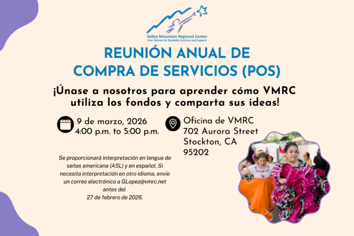 Annual Purchase of service POC meeting flyer in Spanish